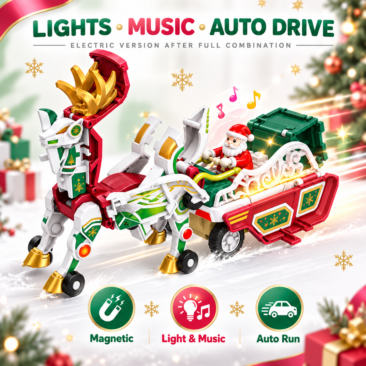 Magnetic Collision Transformable Car Toy