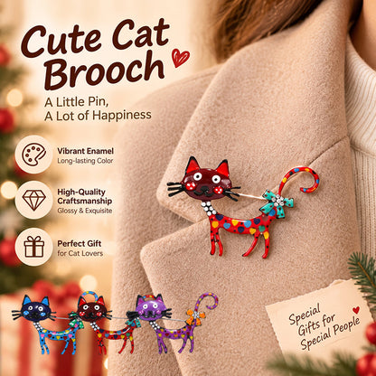 🐱 Broche de gato de dibujos animados – Un toque de fantasía para tus conjuntos