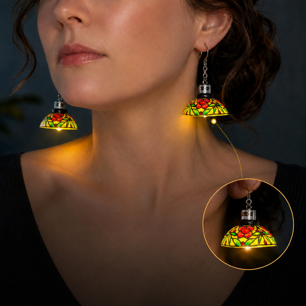 Handmade Vintage Light-Up Chandelier Earrings (Same As Video) - Only 11 Left