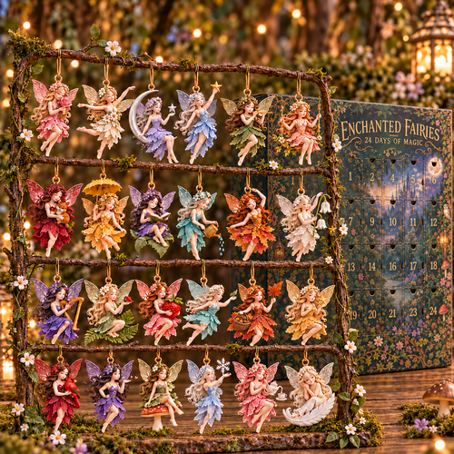 🧚‍♀️✨Enchanted Fairies 24-Day Advent Calendar – 24 Unique Fairy Hanging Ornaments