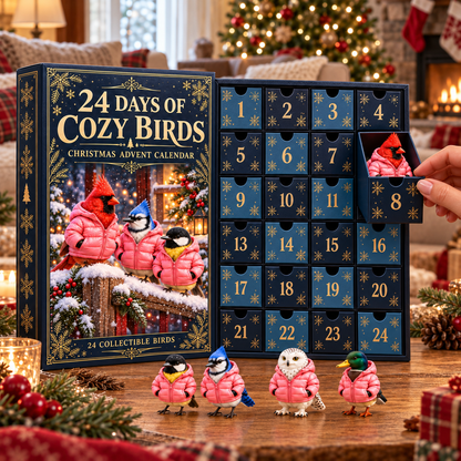 🐦🧥 Cozy Birds™ Christmas Advent Calendar – 24 Collectible Bird 😂💕