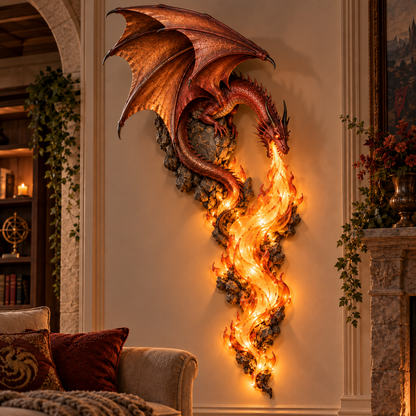 🔥Last Day 49% OFF -🐉 Dragonfire Guardian™ Wall Sconce – A Legendary Flame Awakens On Your Wall 🔥-⚡ Plug-In Power