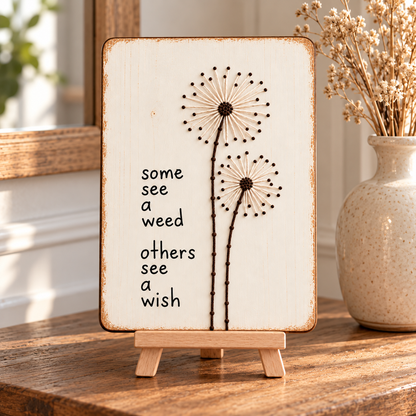 🌻✨Bloom & Create DIY Floral Yarn Art Plaque Kit - A Handmade Keepsake from the Heart❤️