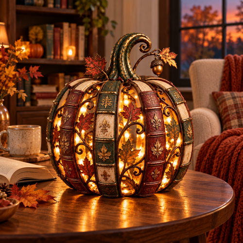 🎃Once Upon an Autumn – Book Pumpkin Lantern✨