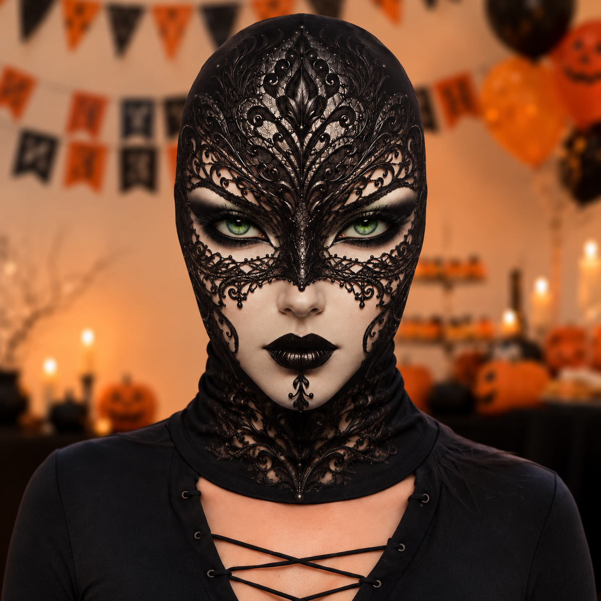 🎃Faux 3D Halloween Balaclava-👻3D Effect, Soft & Breathable