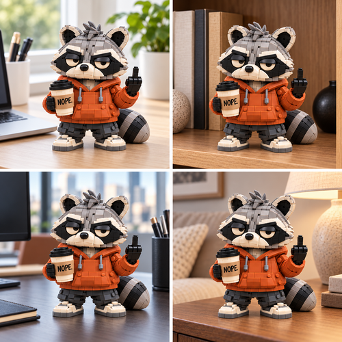 🔥Coffee Animals Building Block Set-💕Step-by-Step Guide Included