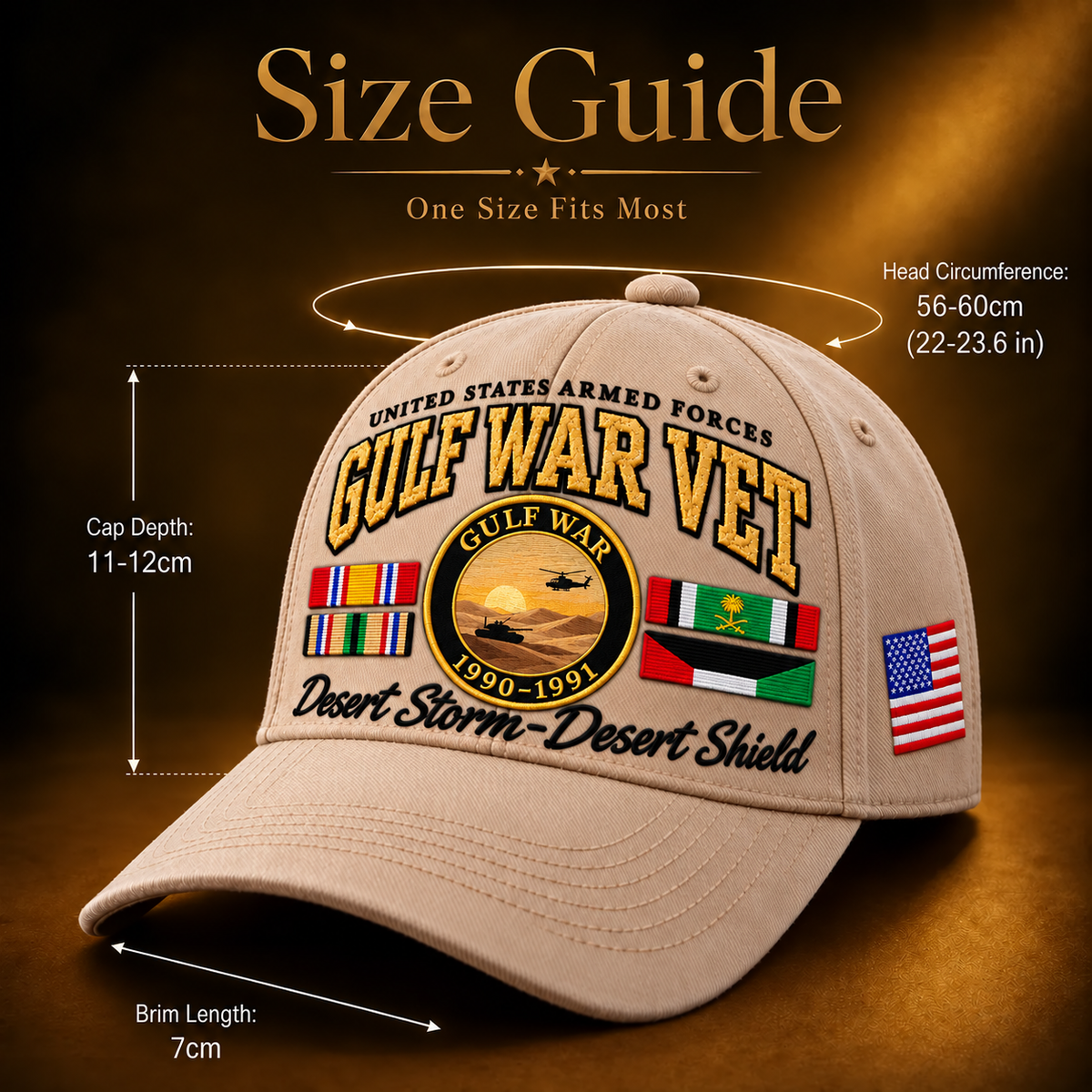 🏆Last Day Promo: 50% OFF! 🏜️Gulf War Veteran Tribute Cap🏆Honor Their Sacrifice