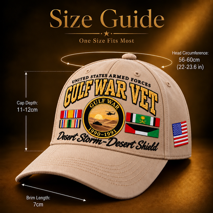 🏆Last Day Promo: 50% OFF! 🏜️Gulf War Veteran Tribute Cap🏆Honor Their Sacrifice