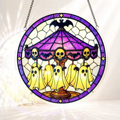 🧘Relaxing & Beginner-☀Acrylic Jigsaw Puzzle Suncatcher(✨Relaxing DIY Craft to Create Stunning Christmas Artwork)