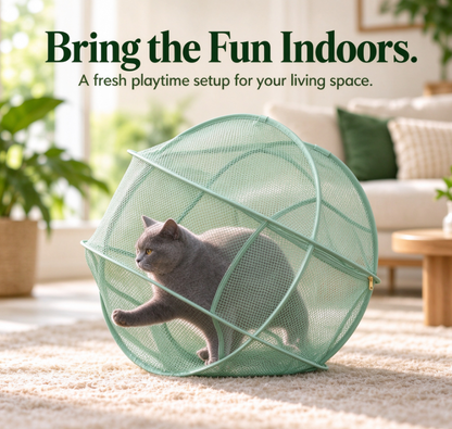 🐈New Portable 360° Cat Playpen – Their Safe Little Space Anywhere