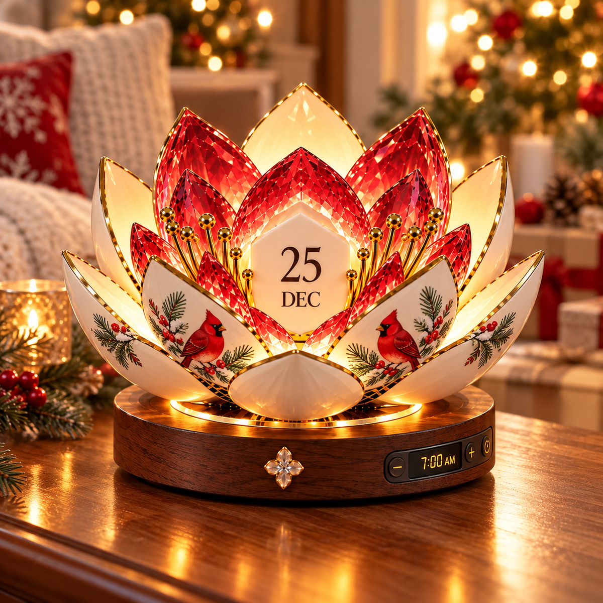 Cardinal Christmas blooming calendar