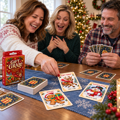 🎄GIFT GRAB! Christmas Party Card Game – 🎁A Merry Little Gift Heist