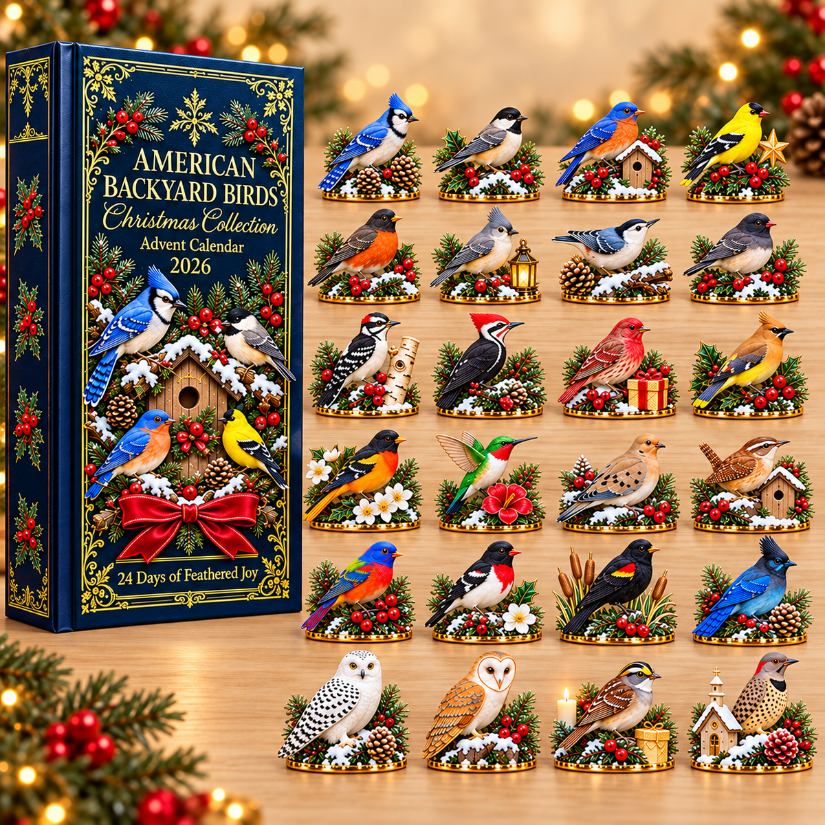 ✨24 Days of American Backyard Birds-🎁Best Gift For Your Family & Friends!