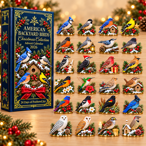 ✨24 Days of American Backyard Birds-🎁Best Gift For Your Family & Friends!