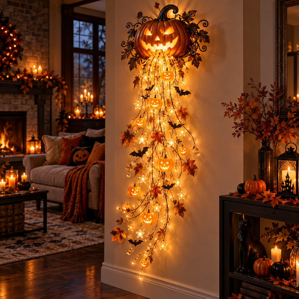 Haunted Pumpkin Glow Cascade style