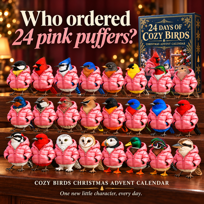 🐦🧥 Cozy Birds™ Christmas Advent Calendar – 24 Collectible Bird 😂💕