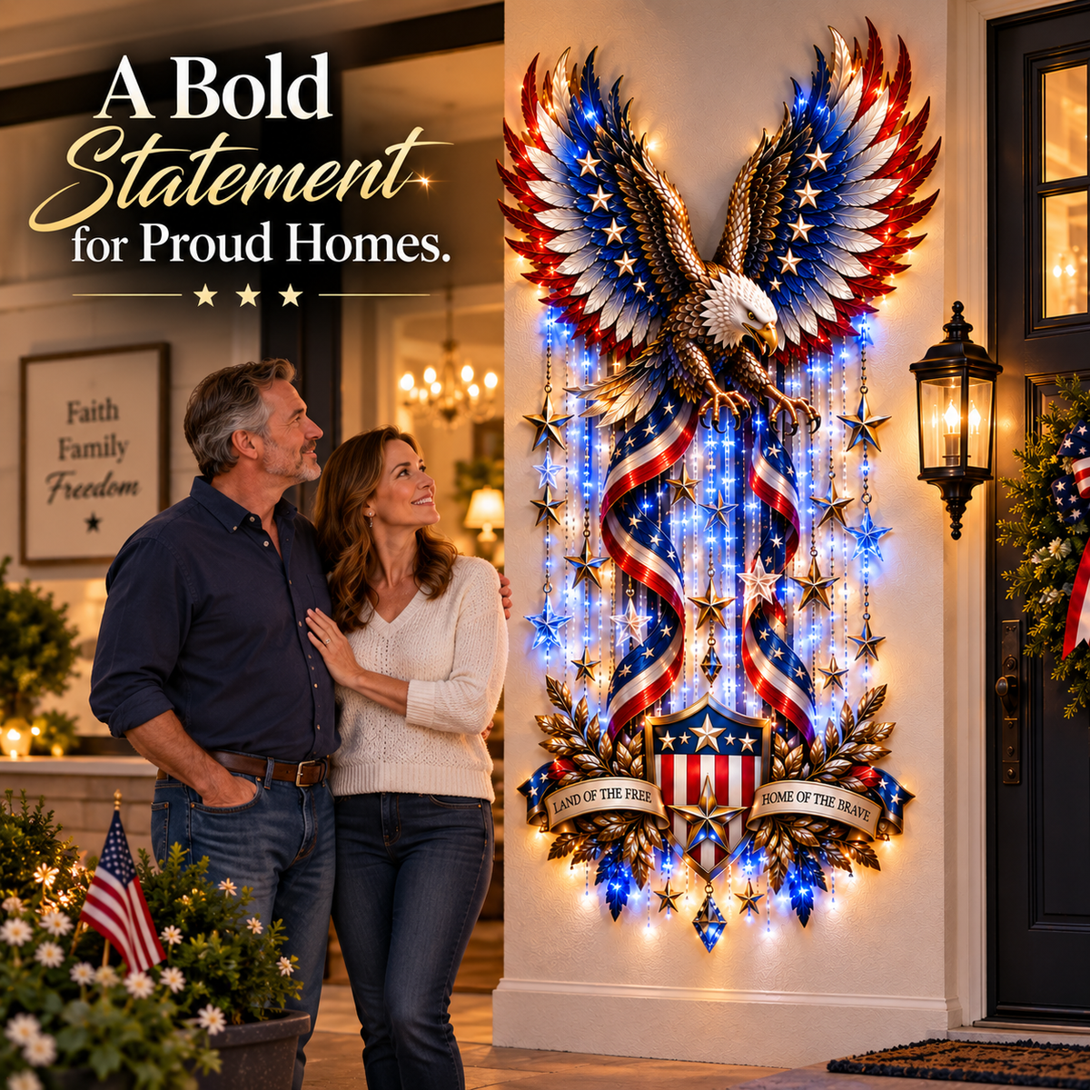 🦅American Glory Cascade™ - Let Freedom Light Your Home🏠