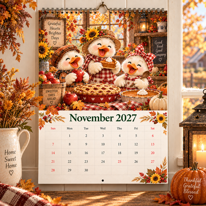 Duck Magic™ 2027 – 12 Month Illustrated Wall Calendar