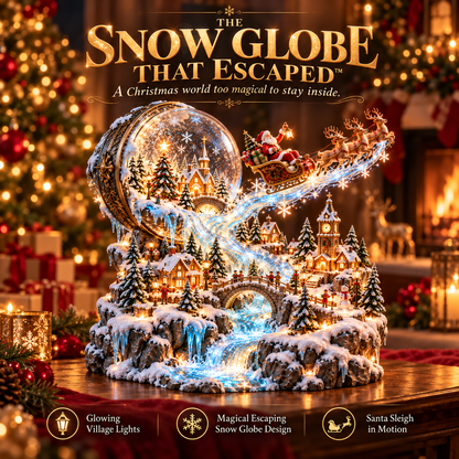 🎄✨ Christmas Magic Collection™ – Illuminated Santa Sleigh & Christmas Village Decor
