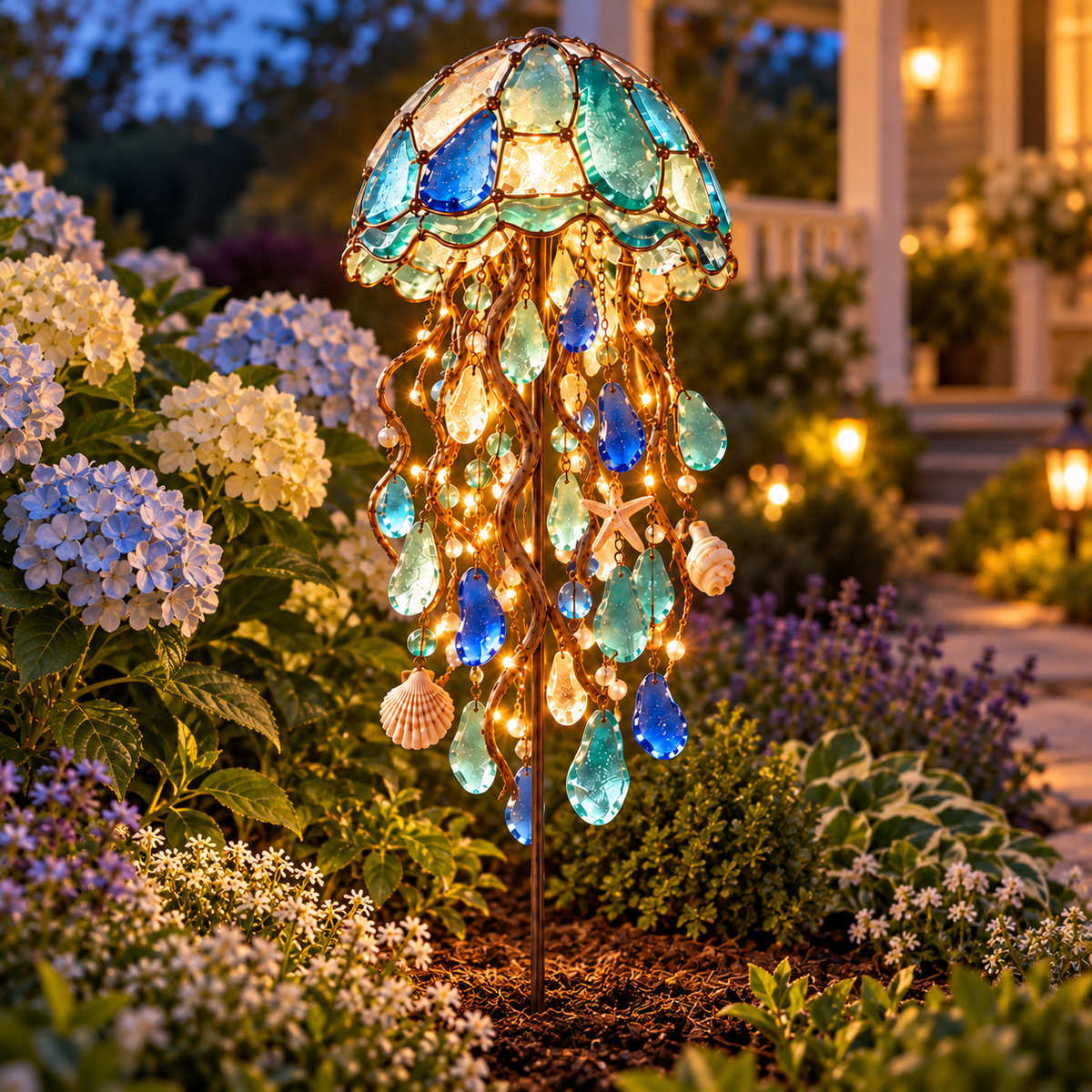 🌊✨Ocean Whispers – Solar Jellyfish Garden Light
