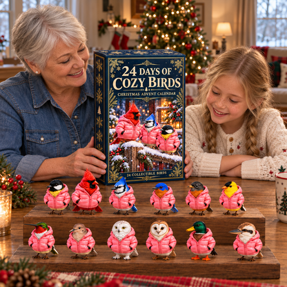 🐦🧥 Cozy Birds™ Christmas Advent Calendar – 24 Collectible Bird 😂💕