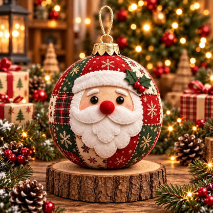 🧘Relaxing & Beginner-Friendly- 🎄Cozy Patchwork Christmas Ornament Collection✨Relaxing DIY Craft to Create Stunning Christmas Artwork