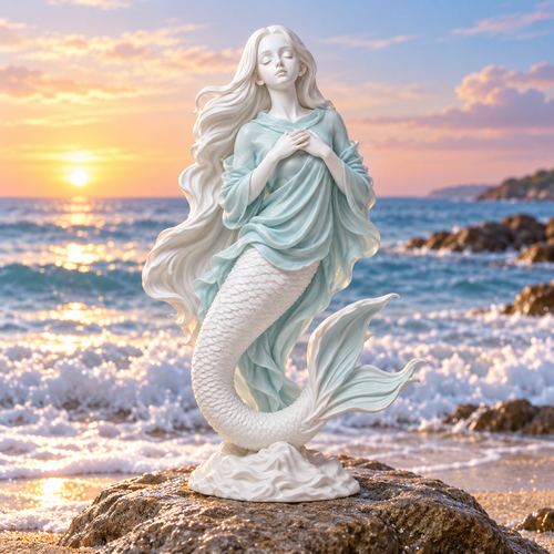 🔥Lunar Tide Mermaid Sculpture -✨Elegant Home Décor & Gift-Ready Art Piece