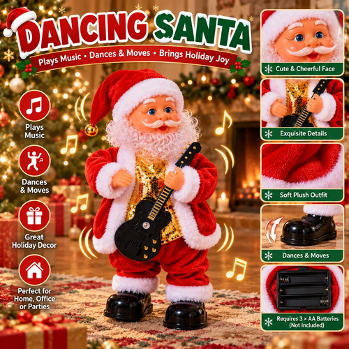 🎅🍑Santa’s Got the Moves – Dancing Christmas Figure