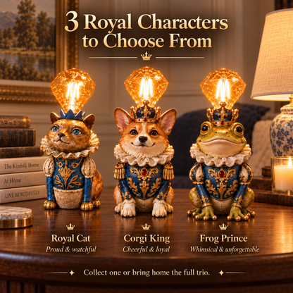 Crowned Companions Royal Animal Resin Accent Lamp