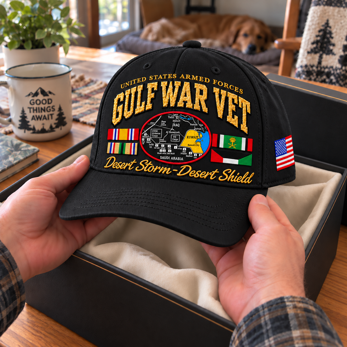 🇺🇸 Gulf War Veteran Tribute Cap — Desert Storm & Desert Shield