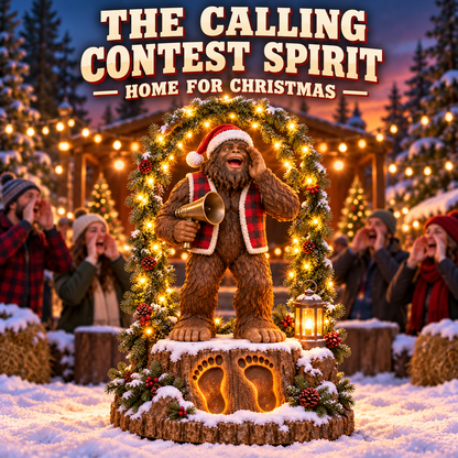 🎄 Bigfoot’s Christmas Call – Festival-Inspired Lighted Porch & Yard Display