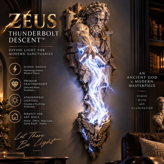 ⏰Limited Stock 50% OFF -  ⚡🌊 Mythological Sculpture Wall Lamp Collection 🏛️✨