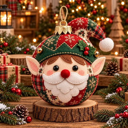 🧘Relaxing & Beginner-Friendly- 🎄Cozy Patchwork Christmas Ornament Collection✨Relaxing DIY Craft to Create Stunning Christmas Artwork