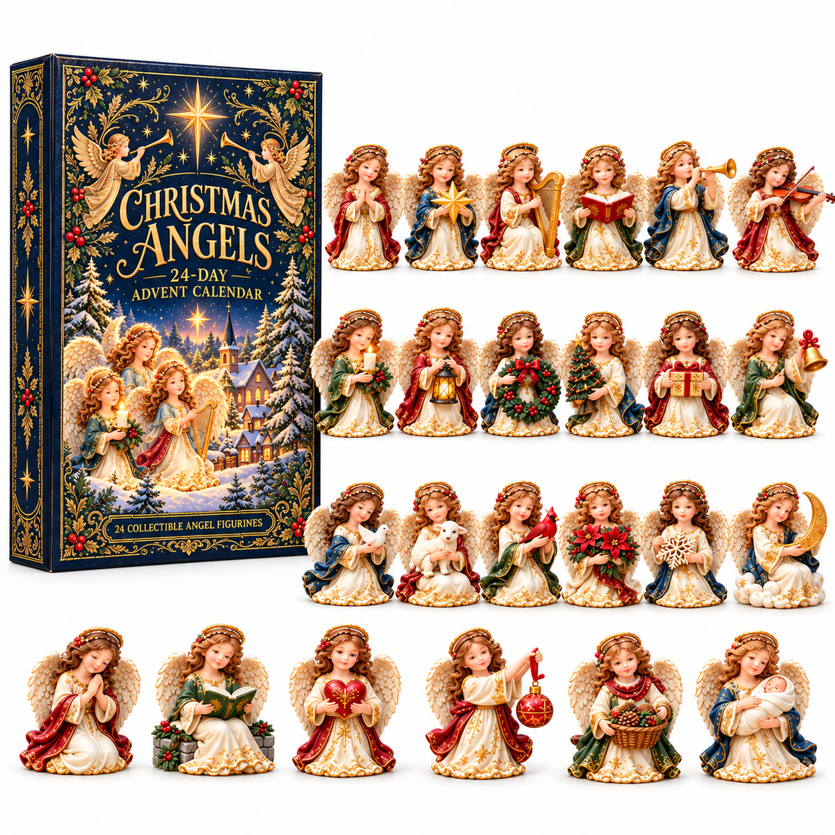 🕊️👼Christmas Angels 24-Day Advent Calendar — 24 Unique Collectible Angel