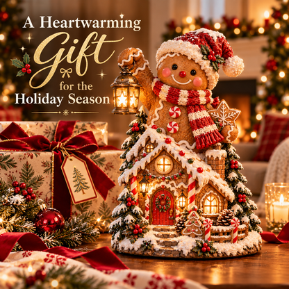 🎄✨ Cozy Christmas Cottage™ – Lighted Holiday Figurine Collection
