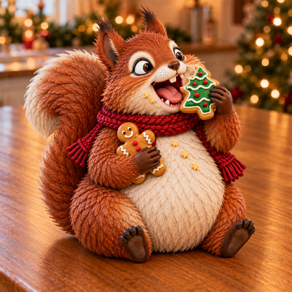 🎄🍪 Christmas Cookie Bandits – Funny Animal Figurine Collection