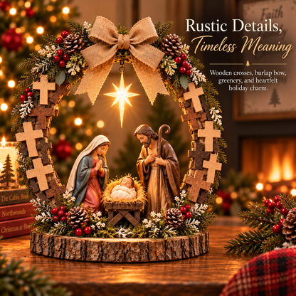 🔥😍Bethlehem’s Guiding Star | Lighted Nativity Tabletop Decor