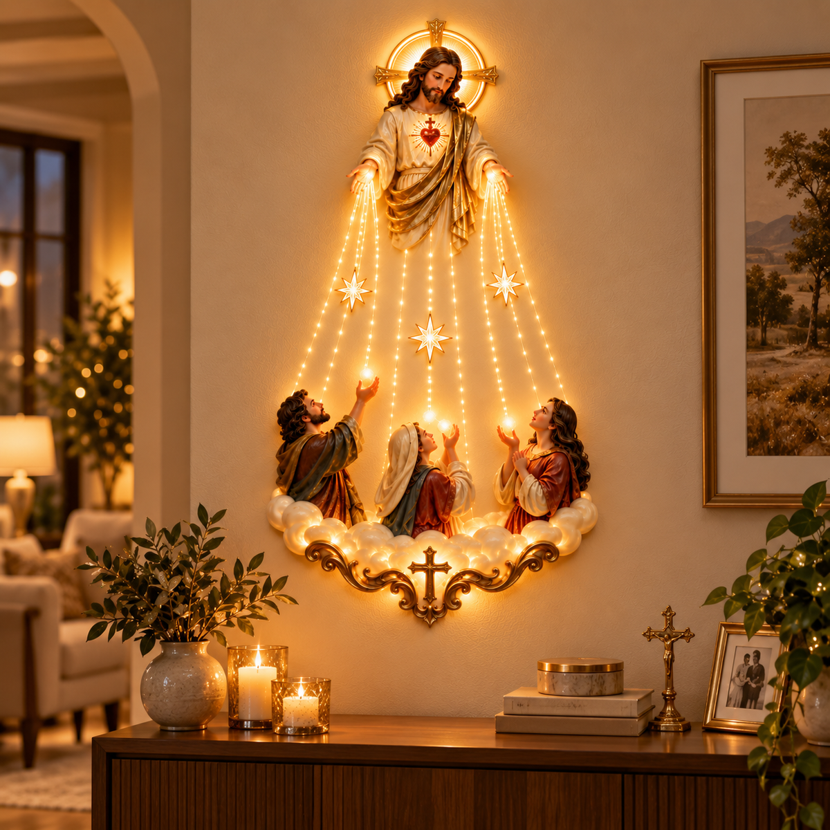 ✝️✨Light of Hope™ Sacred Heart Jesus Wall Light