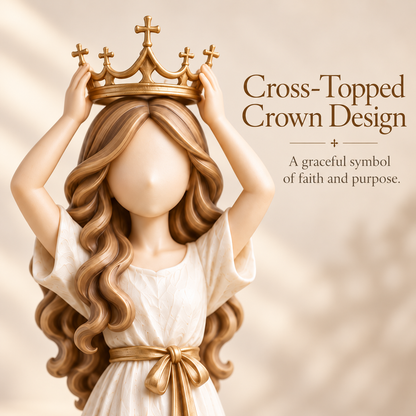 🔥😍Crowned With Grace – Faith-Inspired Woman Figurine