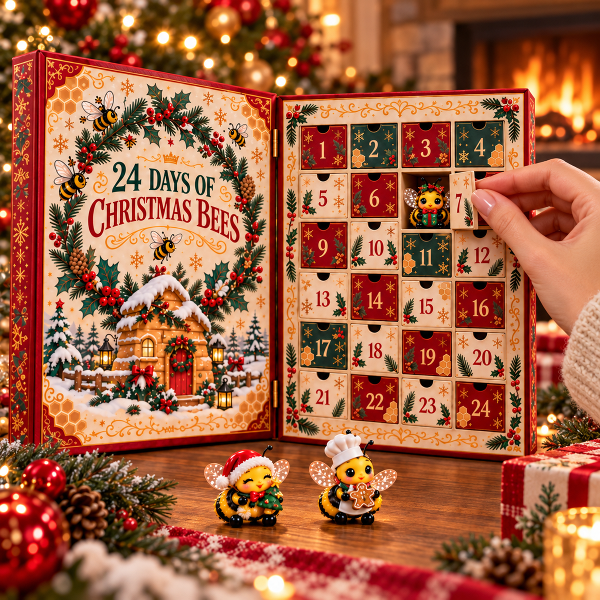 🐝 24 Days of Christmas Bees Advent Calendar – A Little Bee, A Little Joy Every Day