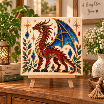 🐉✨ Enchanted Dragon™ DIY Mosaic Art Kit – A Magical Craft to Create & Display