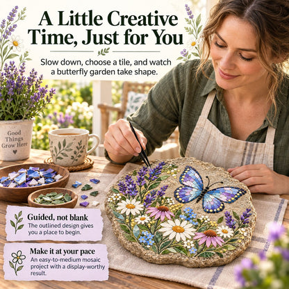 🔥Butterfly & Wildflower Mosaic Craft Kit🦋
