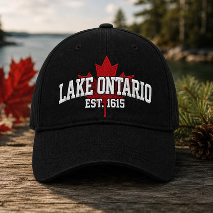 🍁Lake Ontario Forever – Heritage Embroidered Cap(❤Ultra-Breathable & Lightweight Comfort & Unisex Fit)