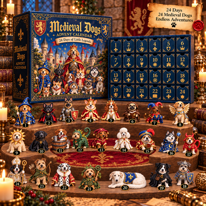 🏰Medieval Dogs Advent Calendar – 24 Days of Little Legends