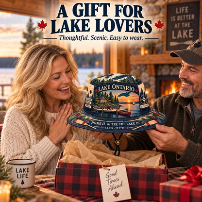 🔥🍁Lake Ontario Boonie Hat – Made for Lakeside Days (🧢100% Cotton)
