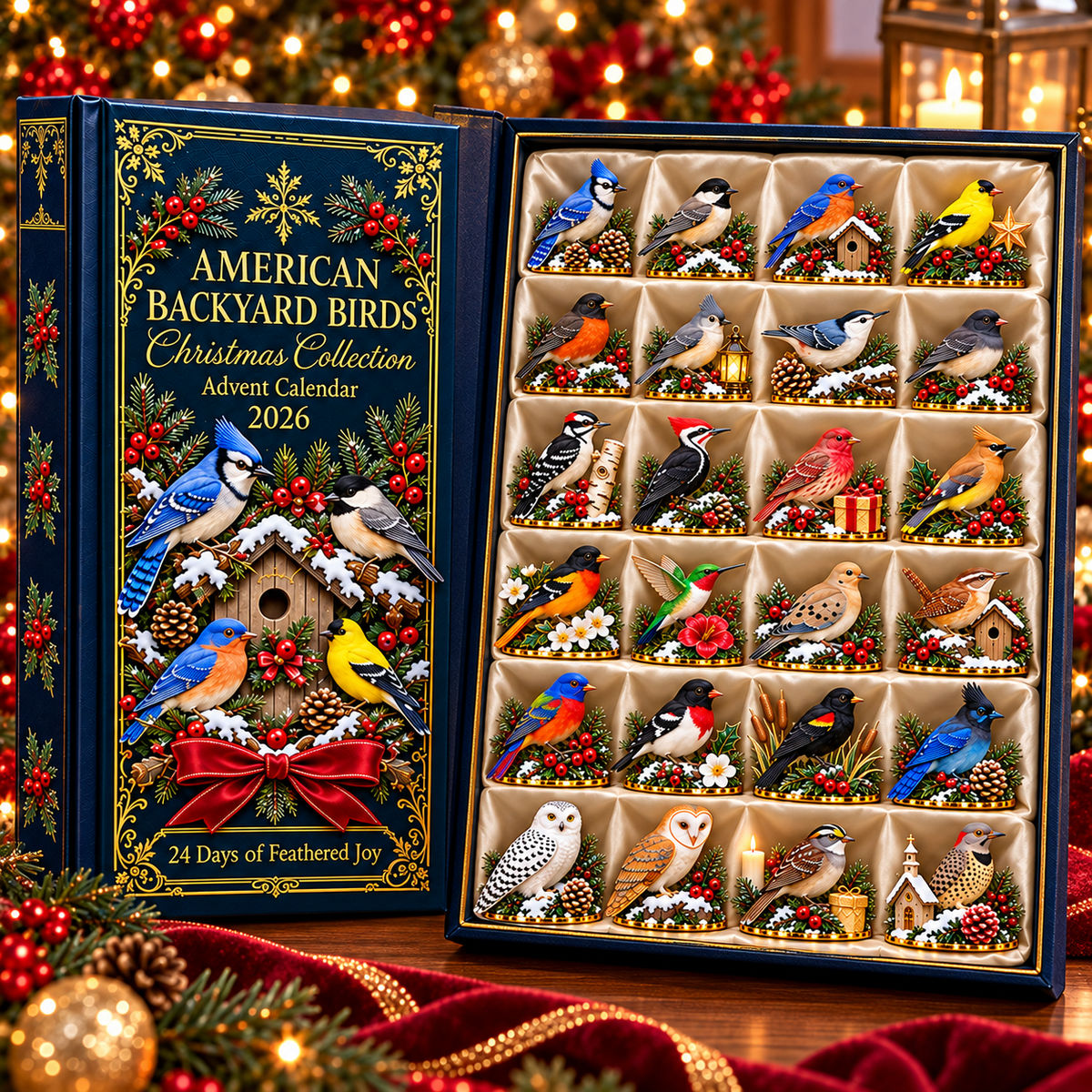 ✨24 Days of American Backyard Birds-🎁Best Gift For Your Family & Friends!