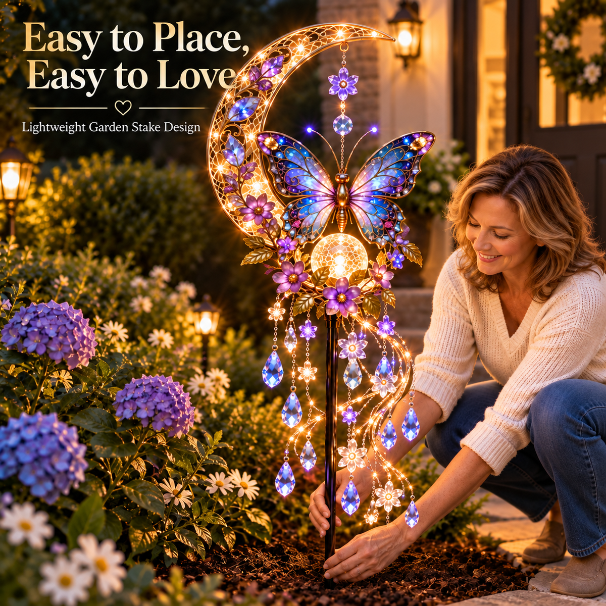 🦋Butterfly Moonlight Cascade-🌺A Little Moonlight Magic for Your Garden