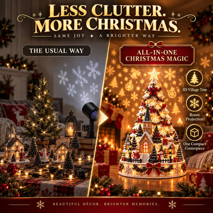 🔥HOT SALE🔥🏆 60,000+ Sold - 🎄MerryRealm™ Christmas Village Lightscape Tree
