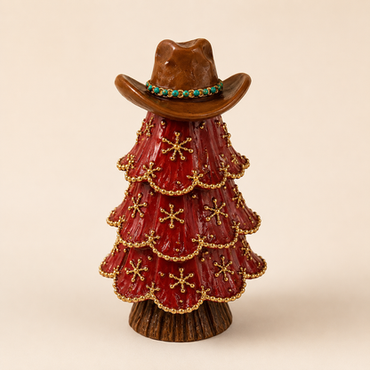 Figuritas de vaqueros de estilo navideño para el árbol