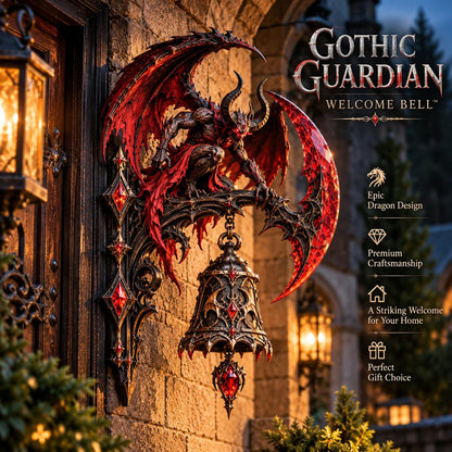 🐉😈 Gothic Guardian Welcome Bell™ – Medieval Fantasy Dragon & Demon Door Bell Collection
